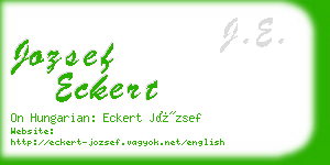 jozsef eckert business card